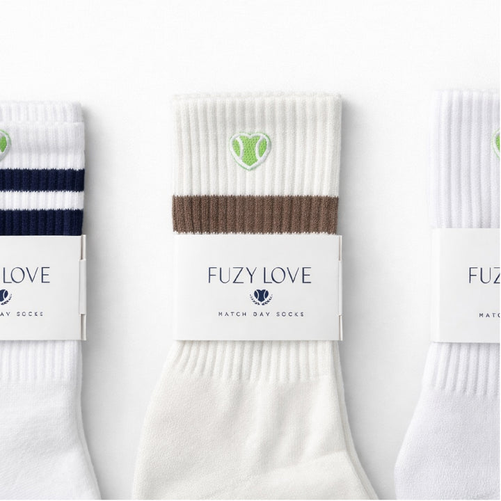 Match Day Socks Cream and Walnut