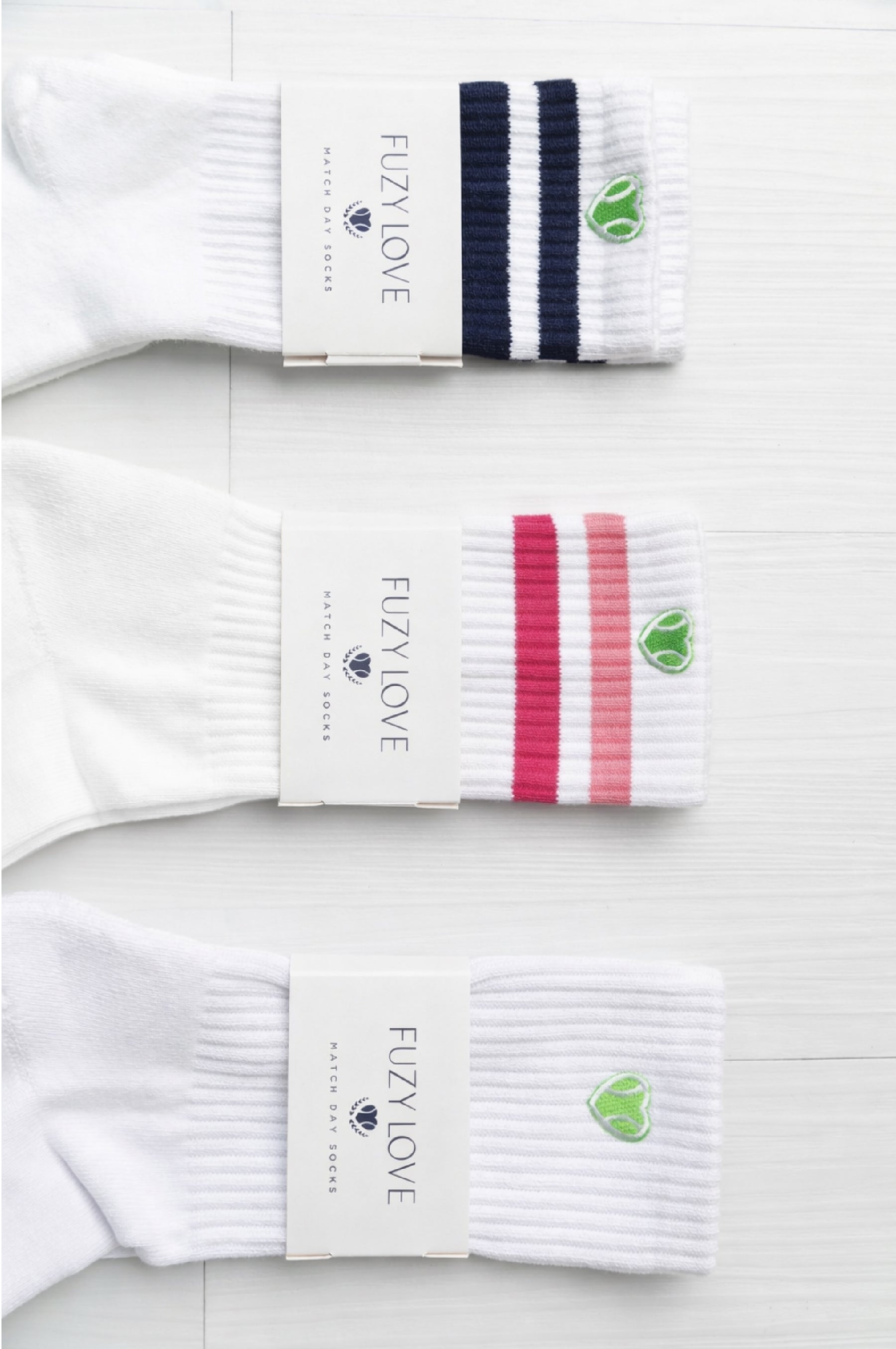 Match Day Socks White and Pink