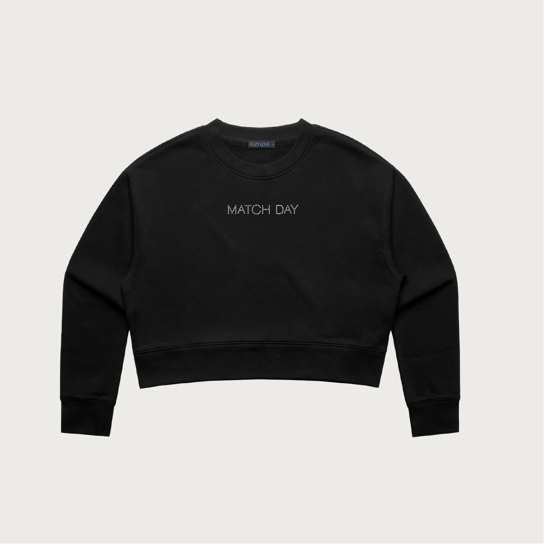 Match Day Rhinestone Crop Sweatshirt