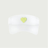 Mesh Visor Chenille Heart