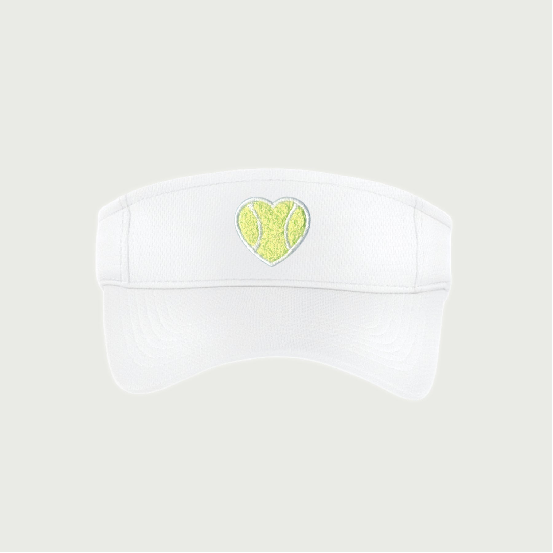 Mesh Visor Chenille Heart