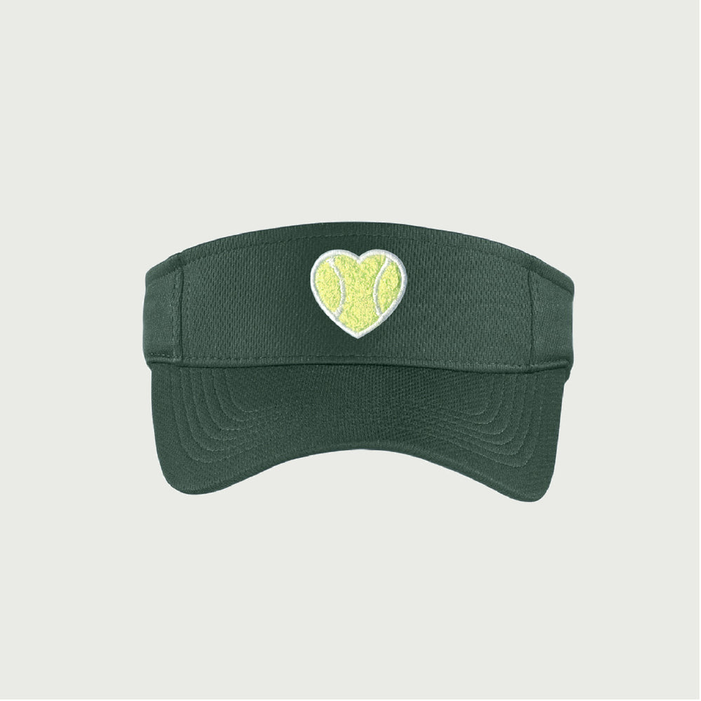 Mesh Visor Chenille Heart