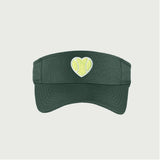 Mesh Visor Chenille Heart