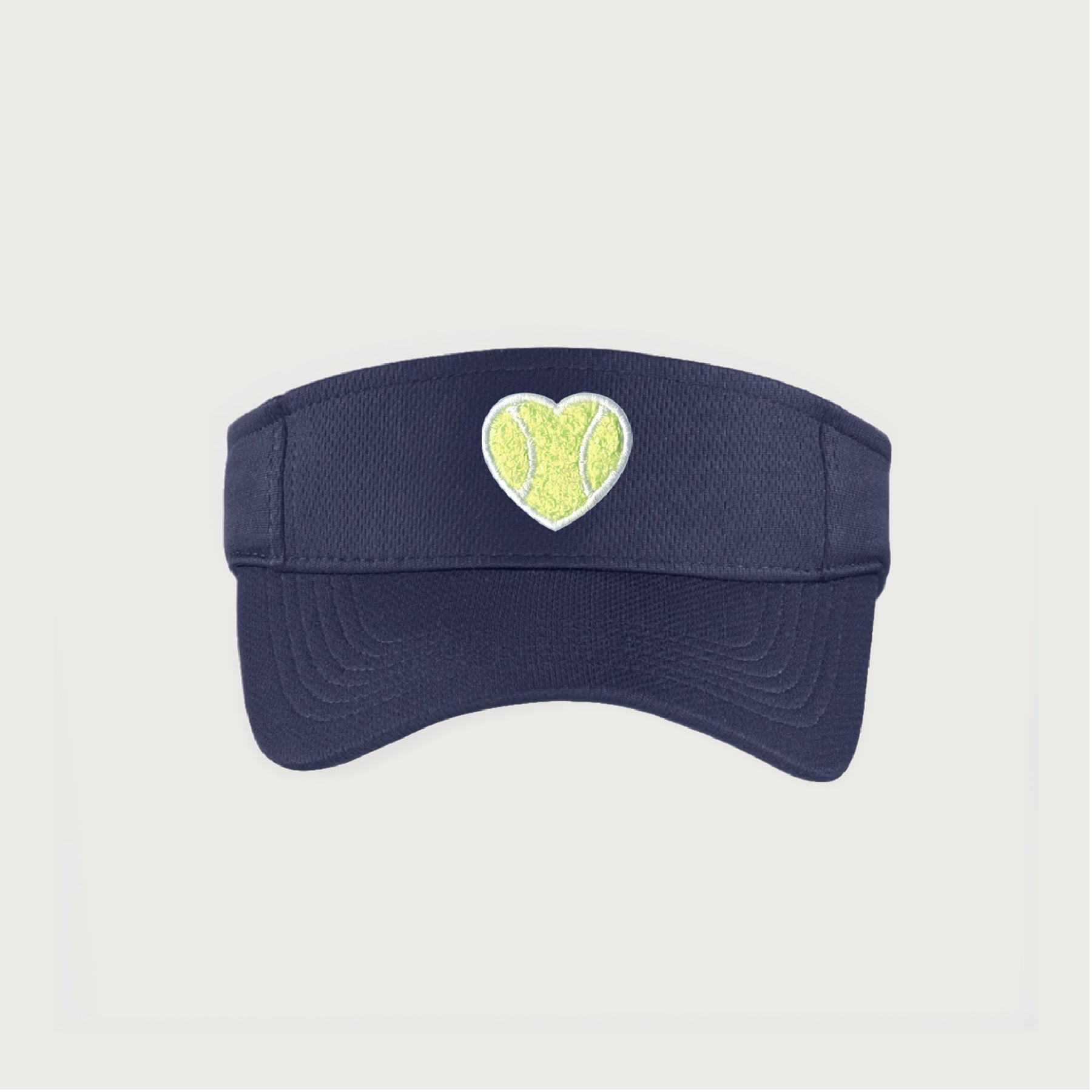 Mesh Visor Chenille Heart