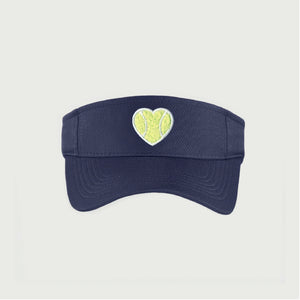 Mesh Visor Chenille Heart