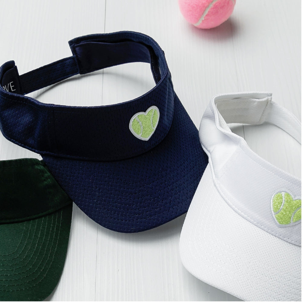 Mesh Visor Chenille Heart