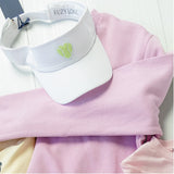 Mesh Visor Chenille Heart