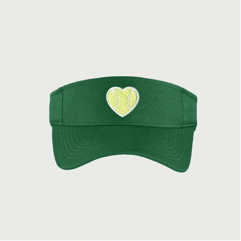 Mesh Visor Chenille Heart