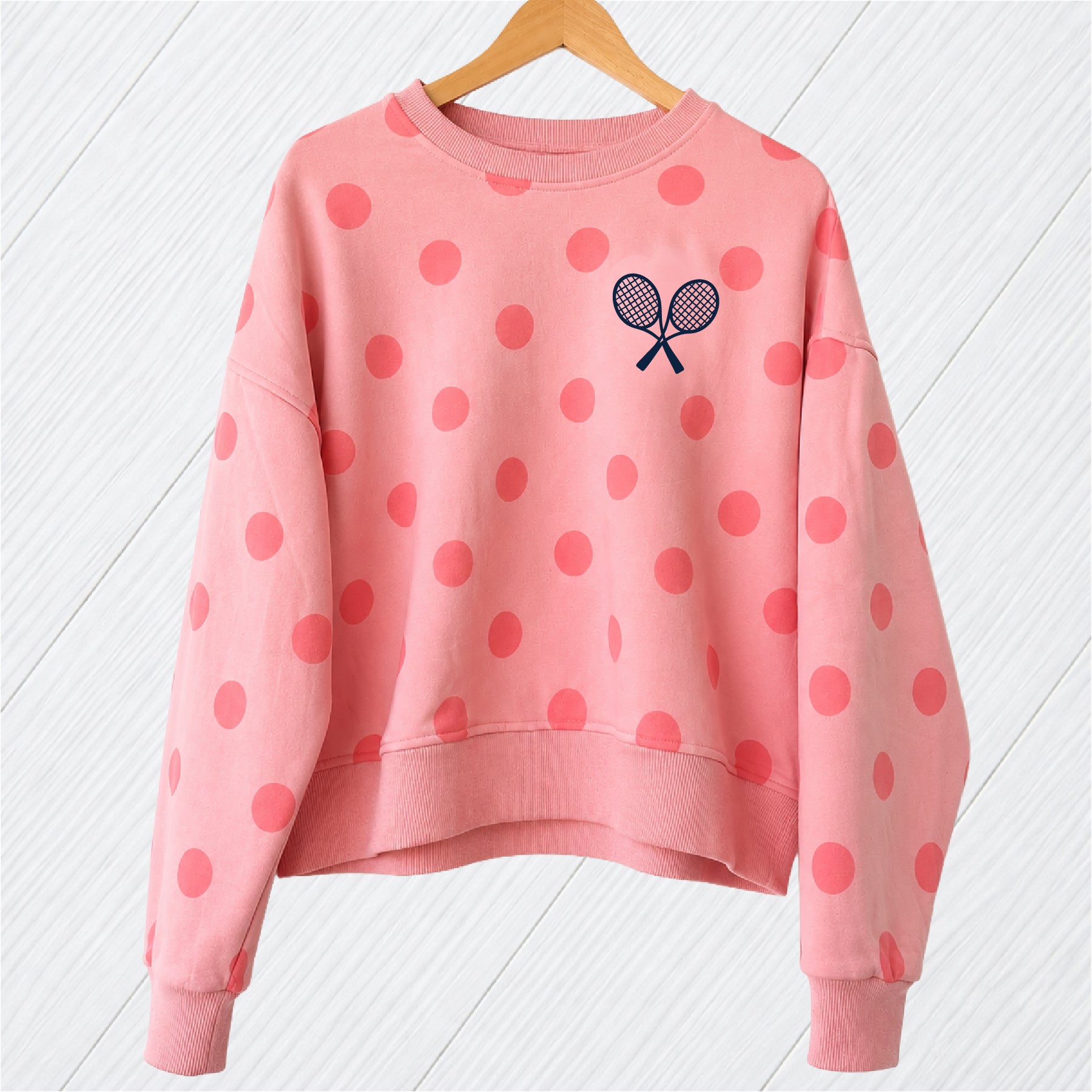 Pink Polka Dot Crew