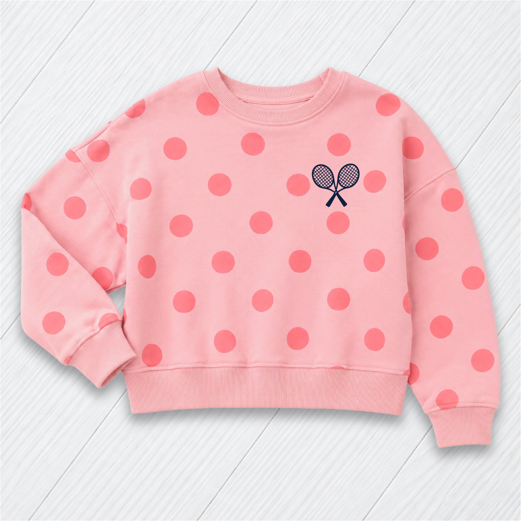 Pink Polka Dot Crew