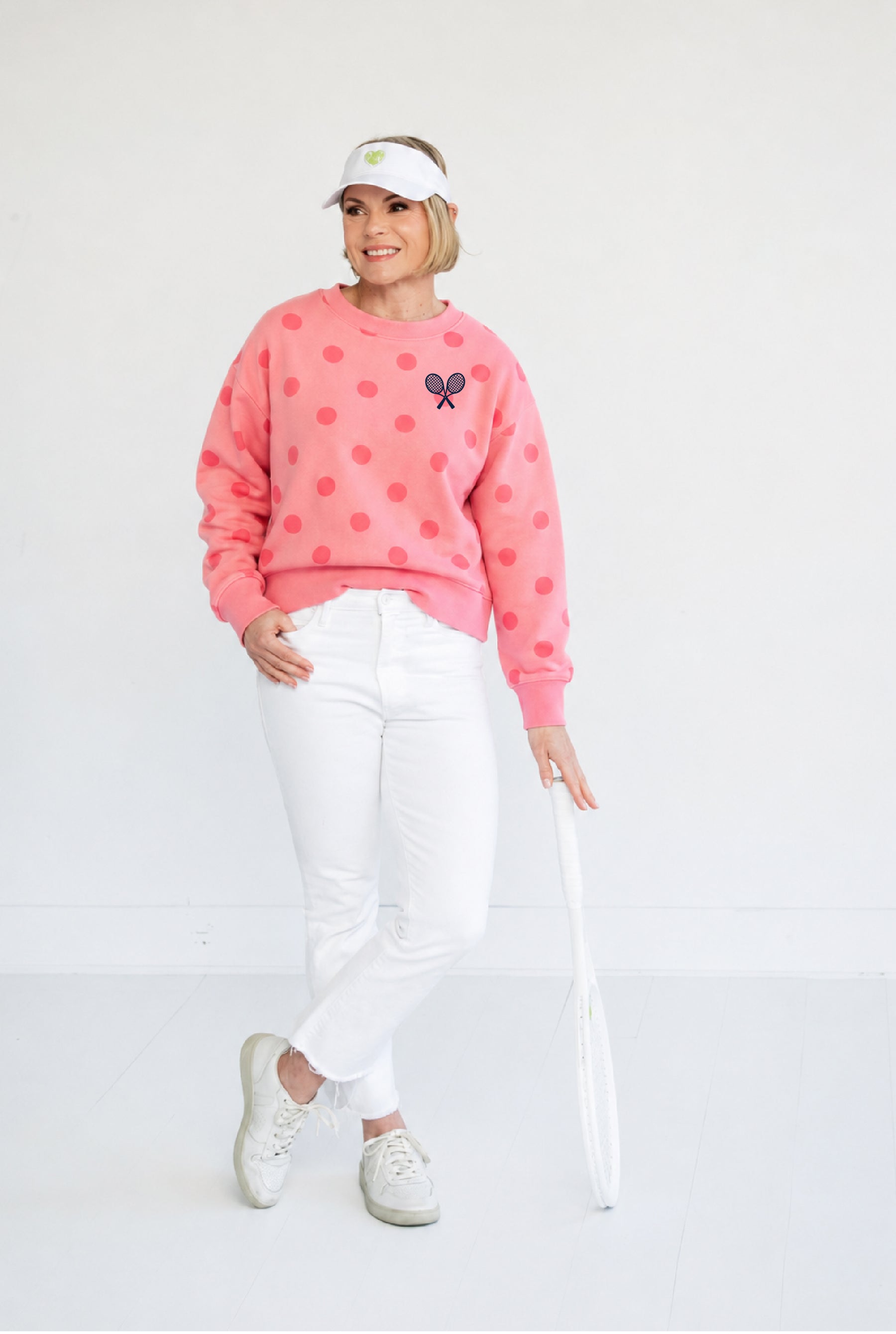 Pink Polka Dot Crew