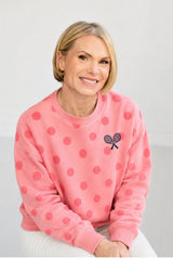 Pink Polka Dot Crew