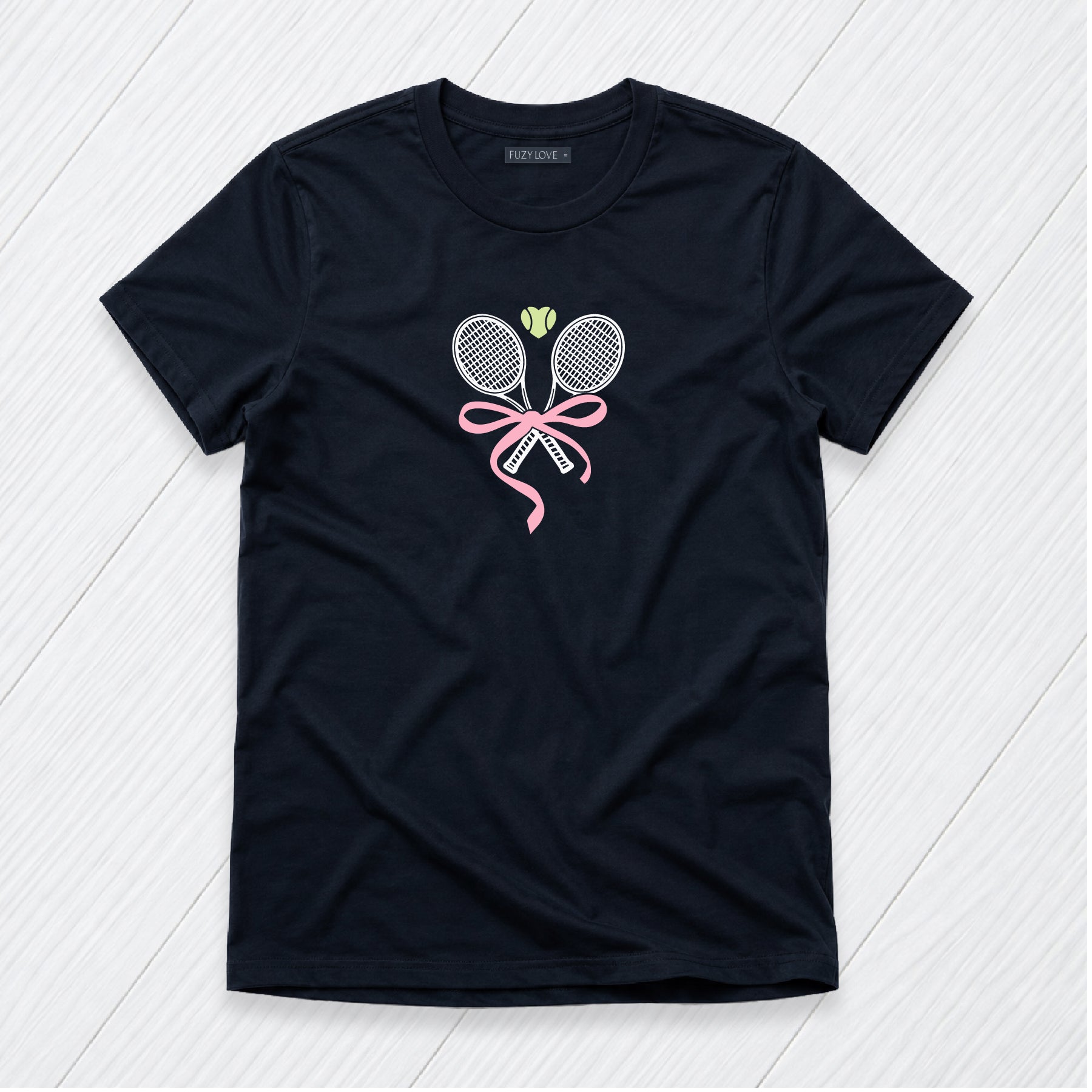 Crossed Rackets with Bows Tee