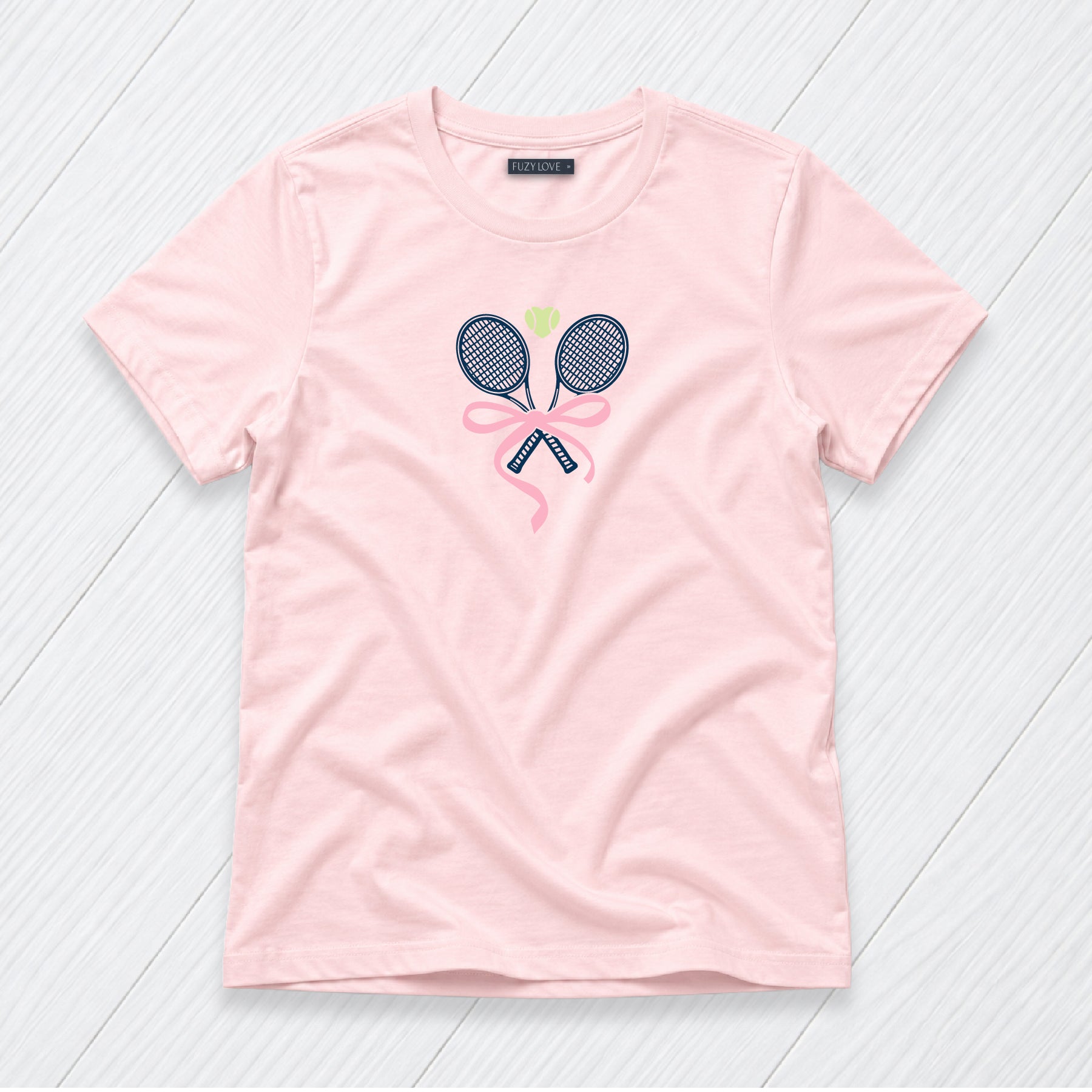 Crossed Rackets with Bows Tee