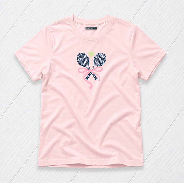 Crossed Rackets with Bows Tee