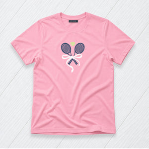 Crossed Rackets with Bows Tee