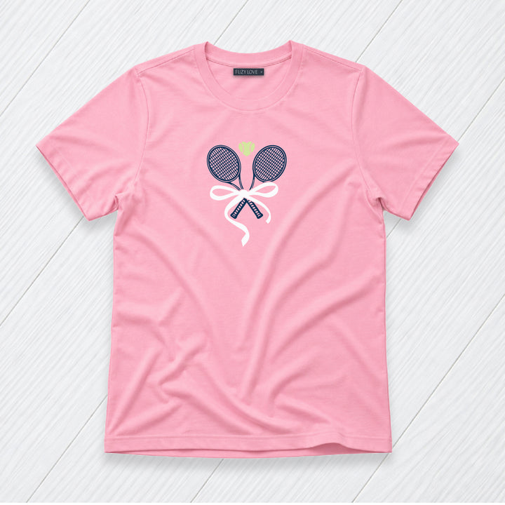 Crossed Rackets with Bows Tee