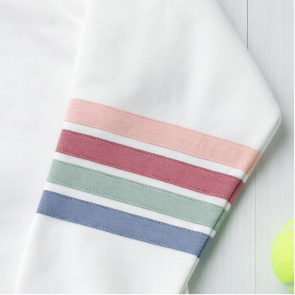 Stripe Sleeves Love Crew