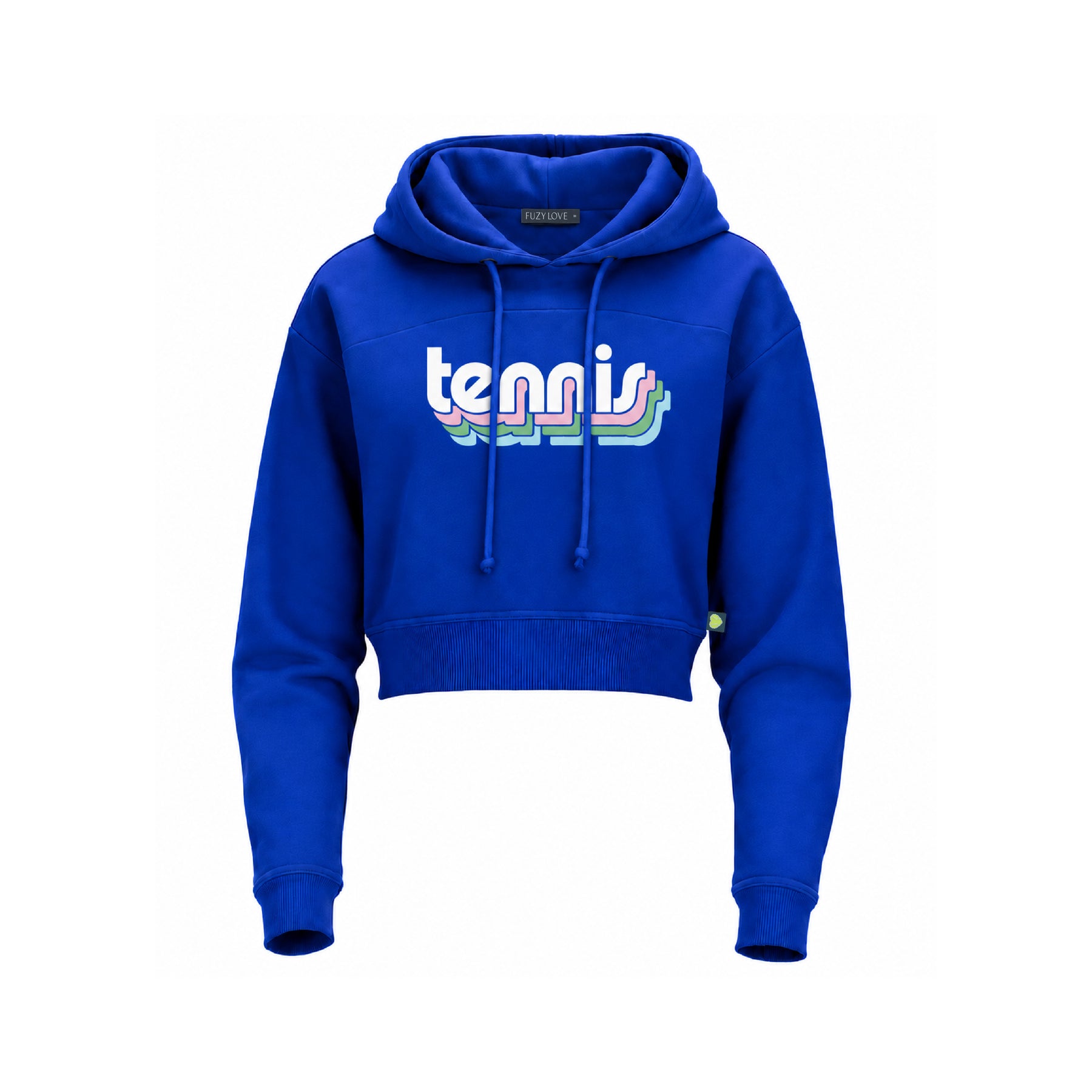 Retro Tennis Cropped Hoodie