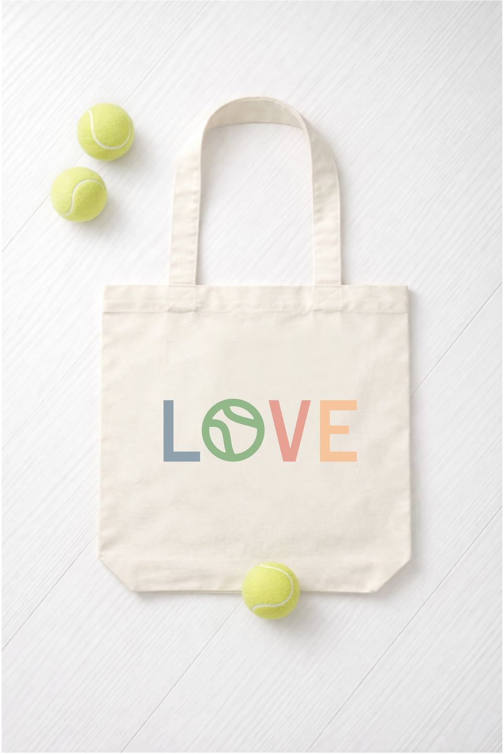 Canvas Tote Love Multi Color