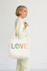 Canvas Tote Love Multi Color