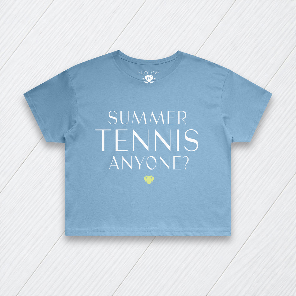 Summer Tennis Anyone? Crop Tee