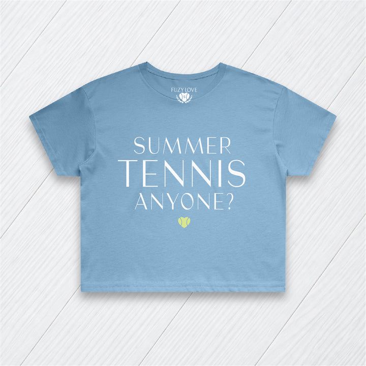 Summer Tennis Anyone? Crop Tee