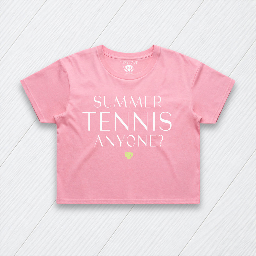 Summer Tennis Anyone? Crop Tee