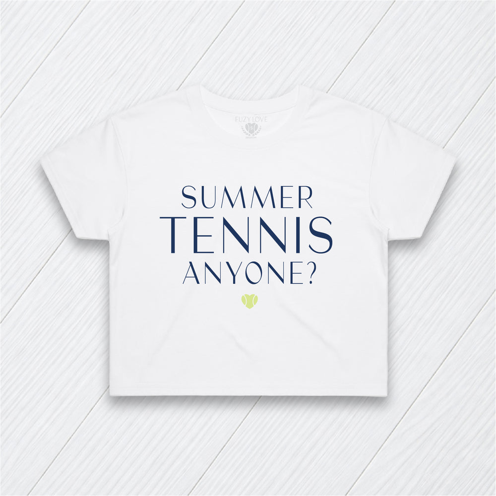 Summer Tennis Anyone? Crop Tee