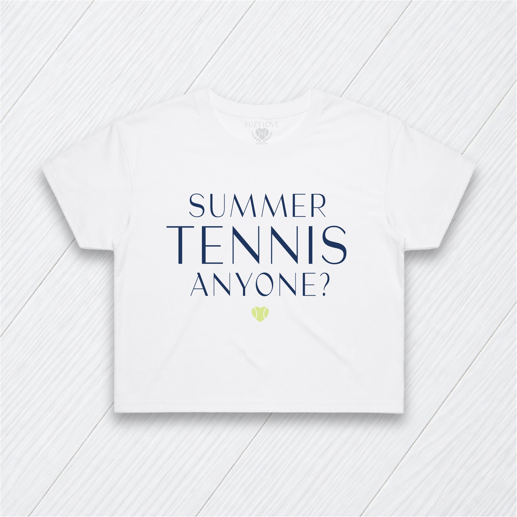 Summer Tennis Anyone? Crop Tee
