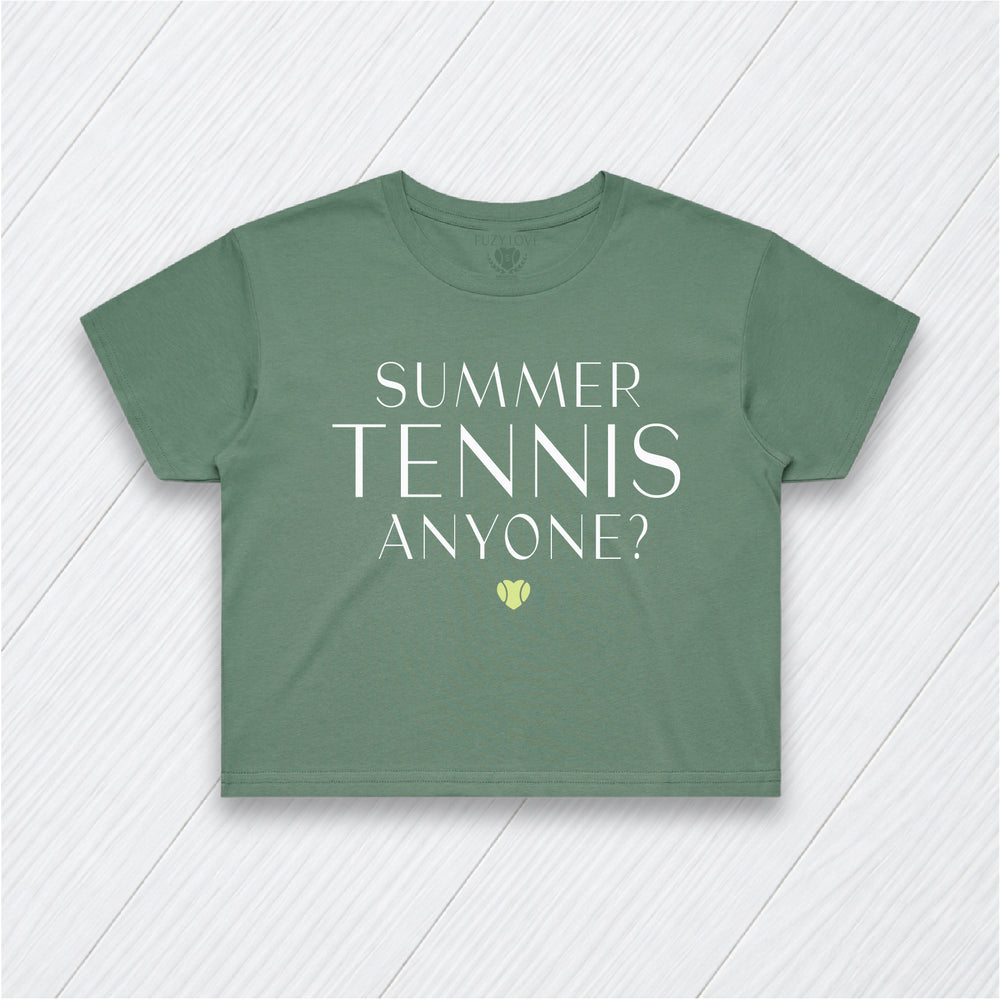 Summer Tennis Anyone? Crop Tee