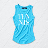 White and Pink Tennis Tank