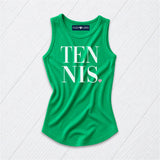 White and Pink Tennis Tank