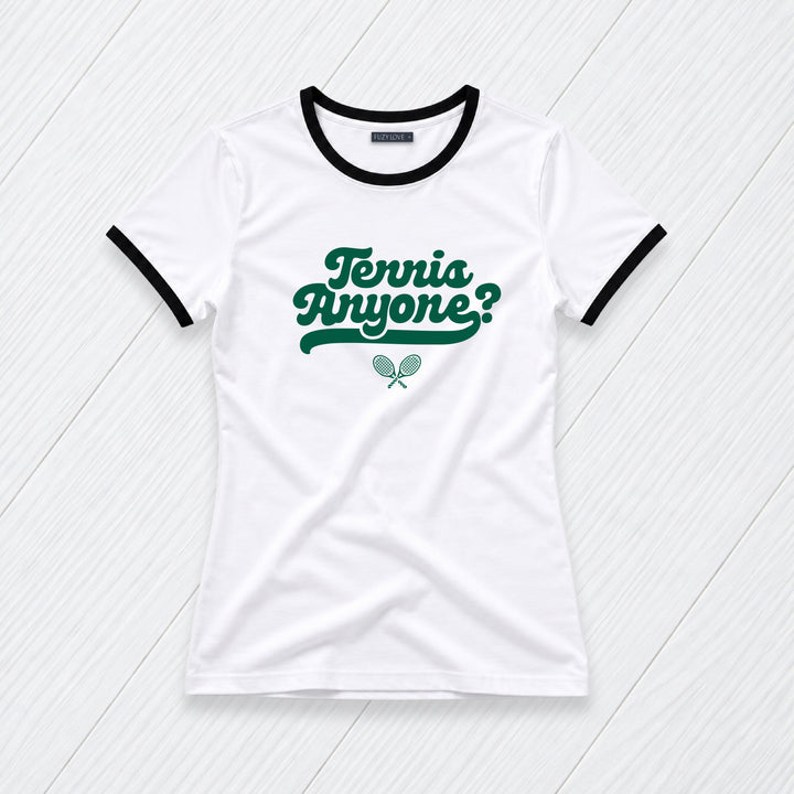 Tennis Anyone?  Ringer Tee