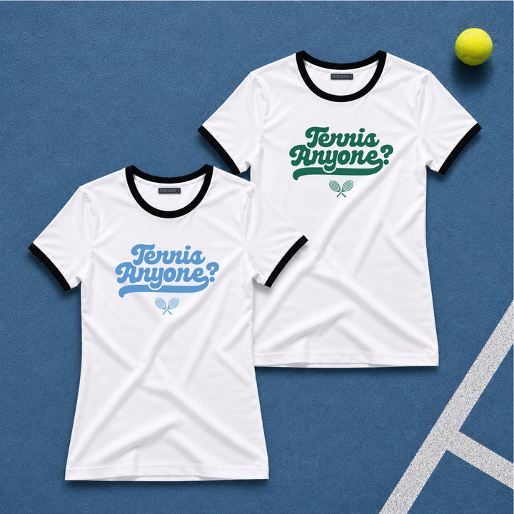 Tennis Anyone?  Ringer Tee