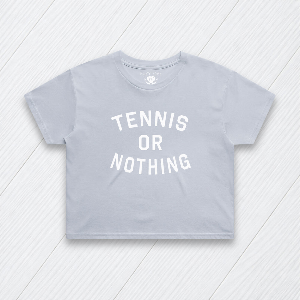 Tennis or Nothing Crop Tee