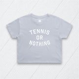 Tennis or Nothing Crop Tee