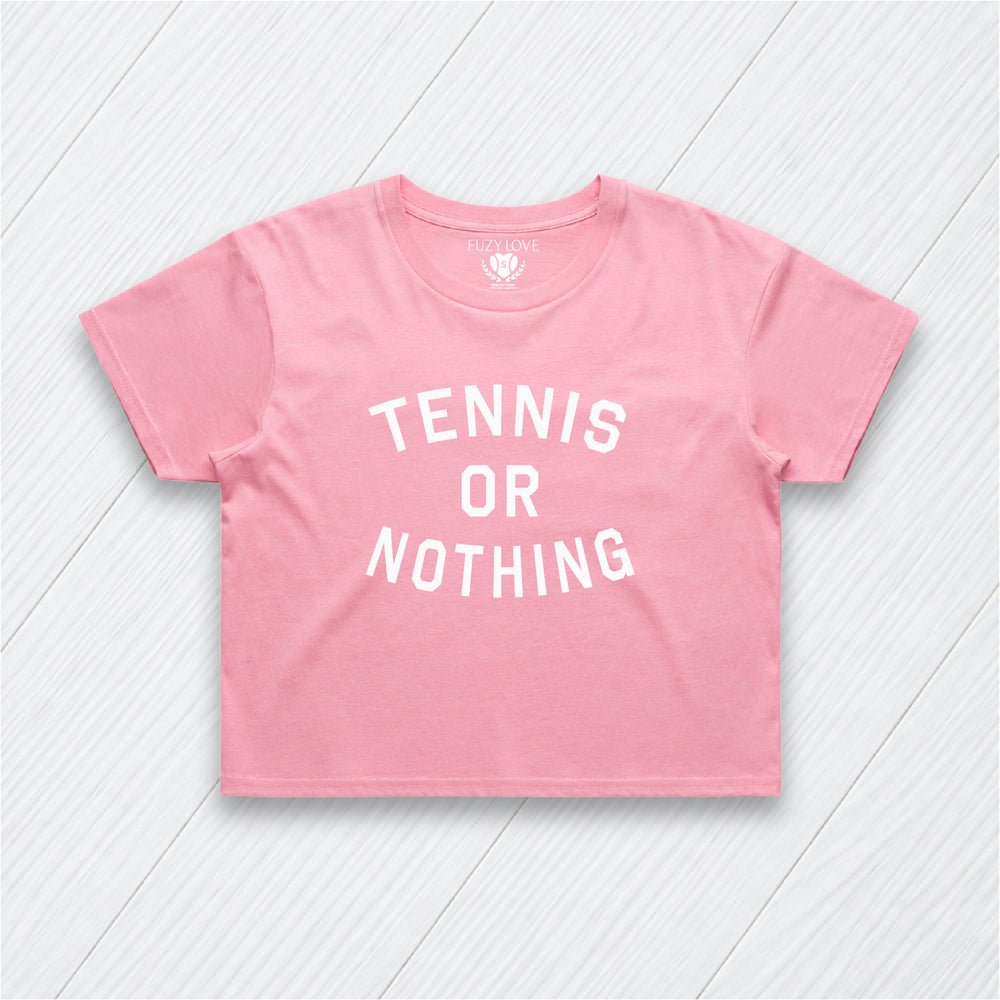 Tennis or Nothing Crop Tee