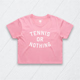 Tennis or Nothing Crop Tee