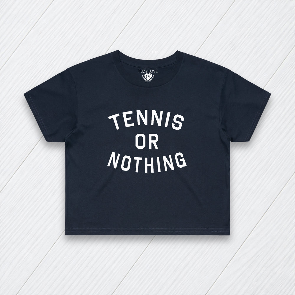 Tennis or Nothing Crop Tee