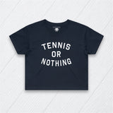 Tennis or Nothing Crop Tee