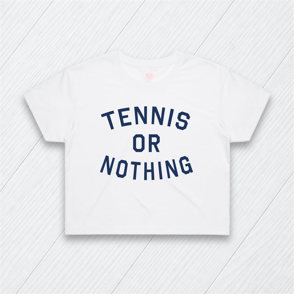 Tennis or Nothing Crop Tee
