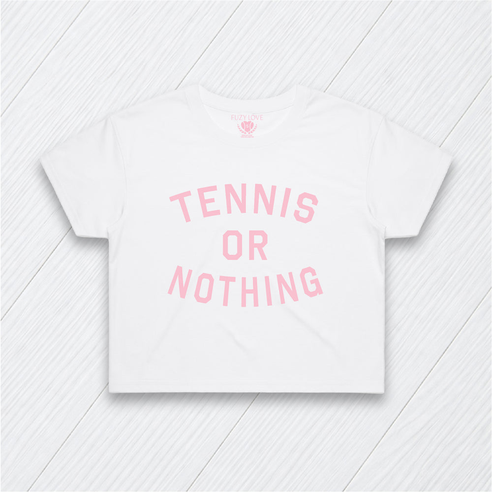 Tennis or Nothing Crop Tee