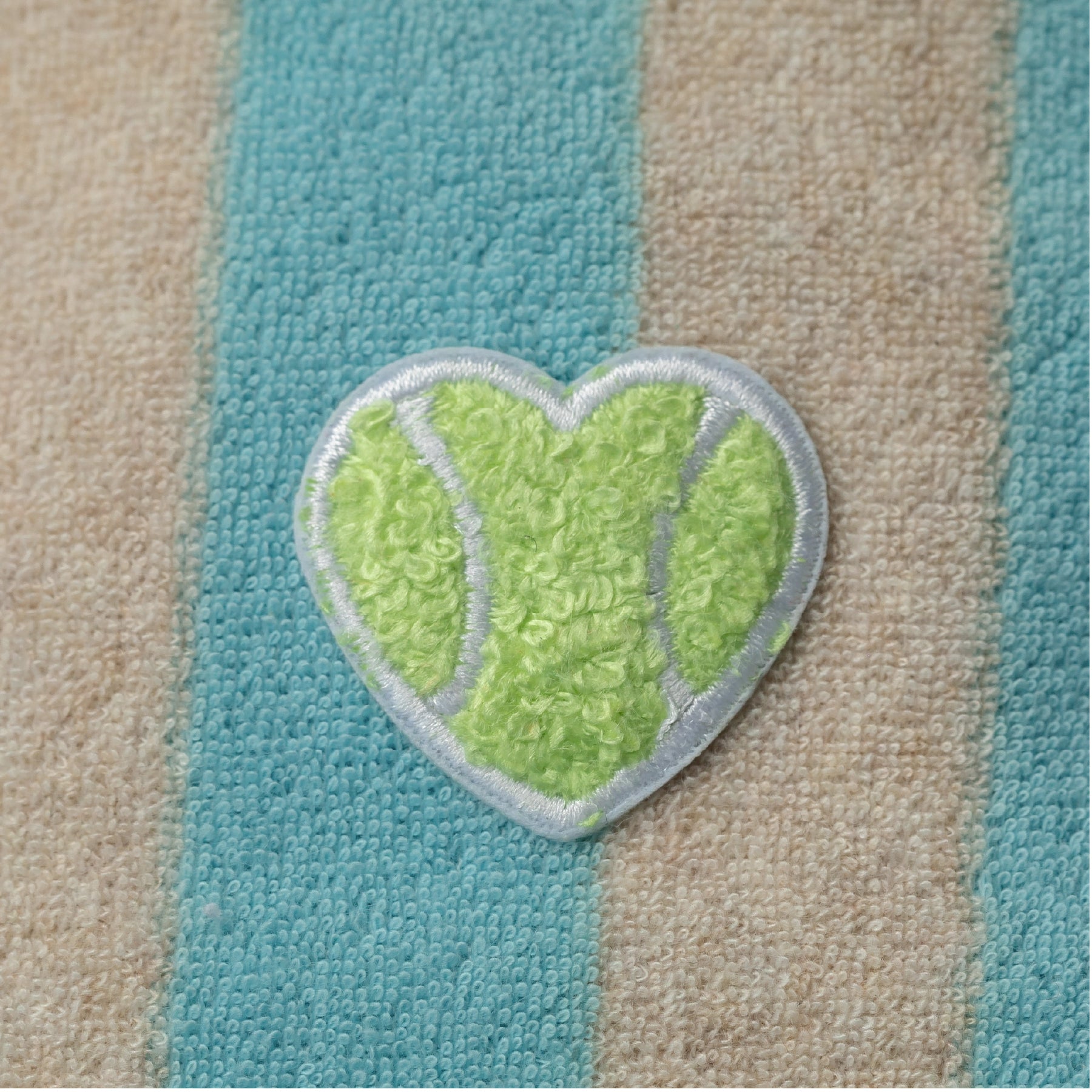 Terry Cloth Pouch with Heart