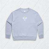 Tiny Racket and Heart Sweatshirt