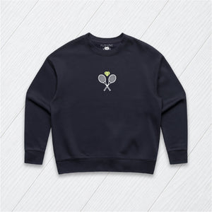 Tiny Racket and Heart Sweatshirt
