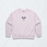 Tiny Racket and Heart Sweatshirt