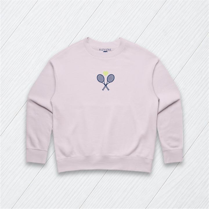 Tiny Racket and Heart Sweatshirt