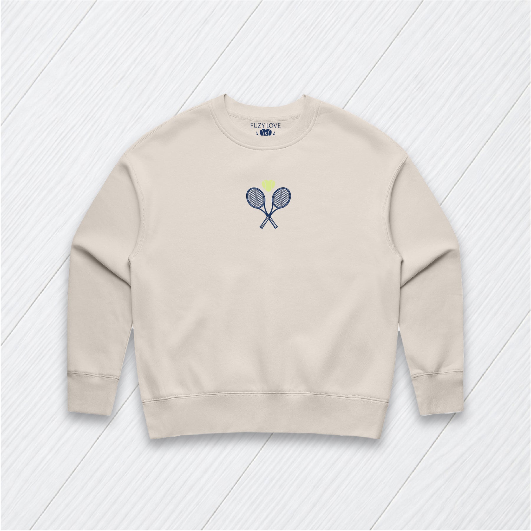 Tiny Racket and Heart Sweatshirt