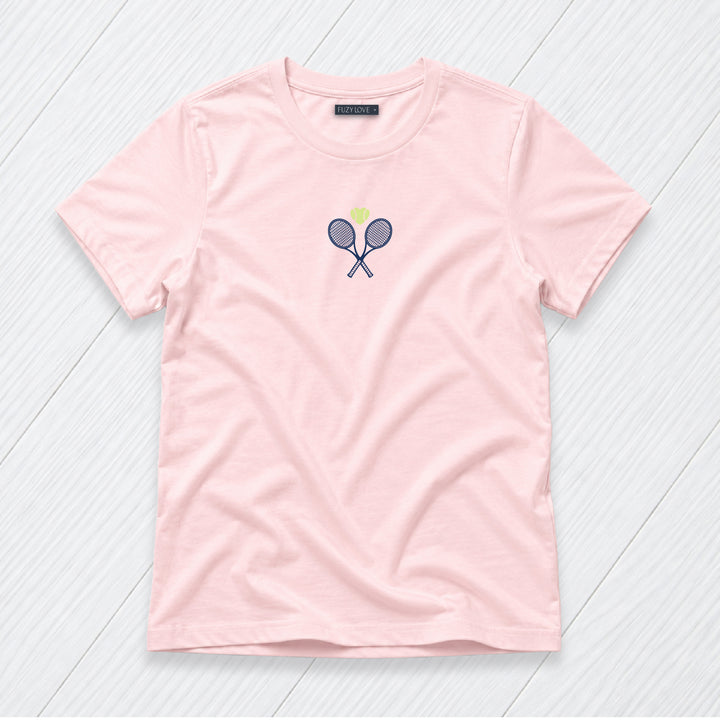 Tiny Racket and Heart Tee